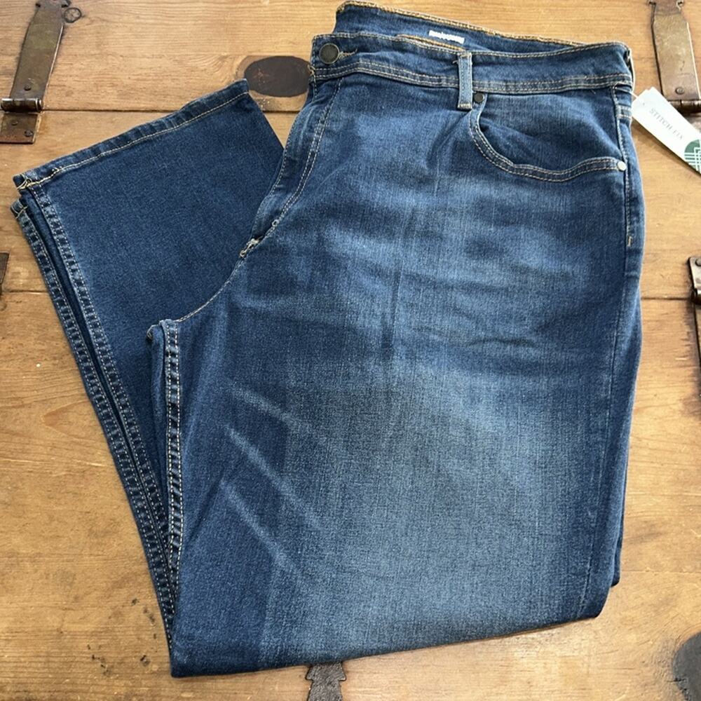 NWT Hawker Rye Men’s 46x30 Blue Straight Fit Stretch Jeans Big Tall